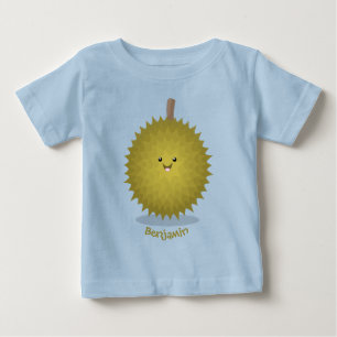 T-shirt Pour Bébé Caricature de durian joyeux