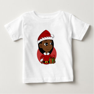 T-shirt Pour Bébé Caricature de Noël fille bébé T-shirt
