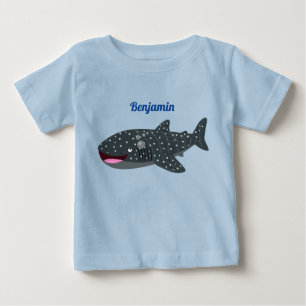 T-shirt Pour Bébé Caricature joli requin baleine joyeux
