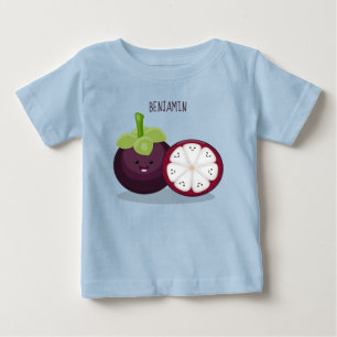 T-shirt Pour Bébé Caricature mignonne mauve mangouste