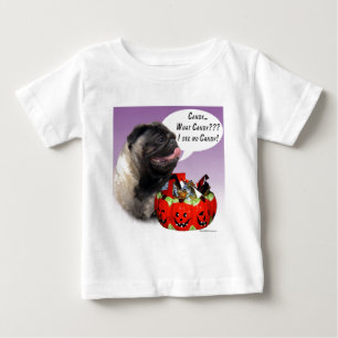 T-shirt Pour Bébé Carlin (fawn) Halloween Candy