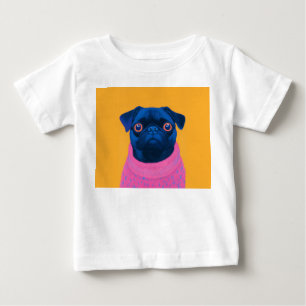 T-shirt Pour Bébé Carlin mignon