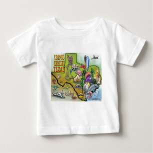 T-shirt Pour Bébé Carte Carton de Corpus Christi Tx
