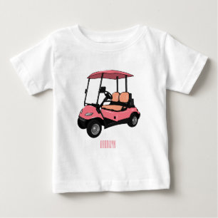 T-shirt Pour Bébé Carte de golf / dessin animé en voiturette de golf