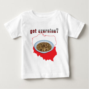 T-shirt Pour Bébé Carte Polonaise Tcharnina
