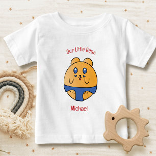 T-shirt Pour Bébé Carton mignon Hamster Blanc Rouge Jaune Moderne