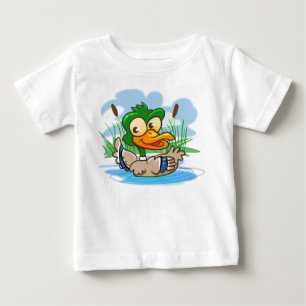 T-shirt Pour Bébé Carton mignon Mallard Duck