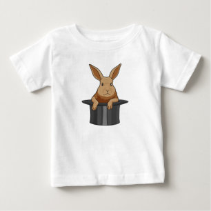 T-shirt Pour Bébé Casquette magicien lapin