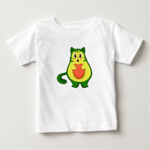 T-shirt Pour Bébé Cat Avocado