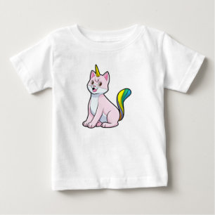 T-shirt Pour Bébé Cat Unicorn