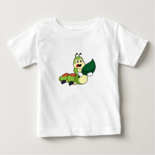 T-shirt Pour Bébé Caterpillar avec feuille