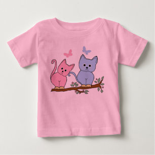 T-shirt Pour Bébé cats