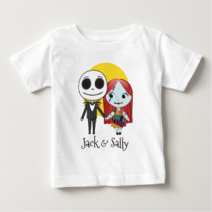 T-shirt Pour Bébé Cauchemar avant Noël Jack & Sally Emoji 2
