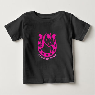 T-shirt Pour Bébé Cavalier Pony Club