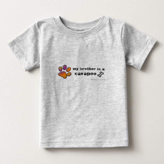 T-shirt Pour Bébé cavapoo (Devant)