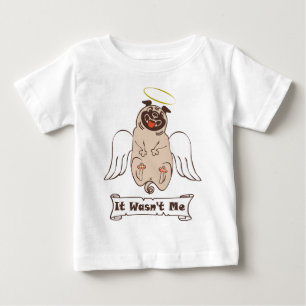 T-shirt Pour Bébé Ce n'était pas moi ange carlin drôle de citation
