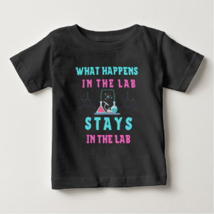 T-shirt Pour Bébé Ce qui se passe dans le laboratoire reste dans le 
