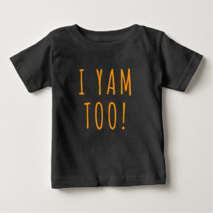 T-shirt Pour Bébé Ce sont mes patates douces que je crie Trop Thanks