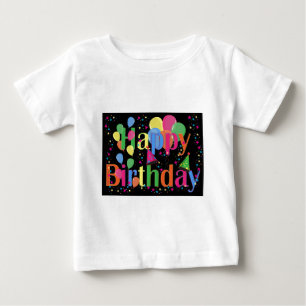 T-shirt Pour Bébé Célébration d'anniversaire personnalisée avec nom