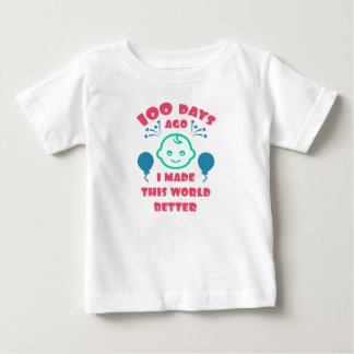 T-shirt Pour Bébé Célébration des 100 jours du bébé |Baby shower du