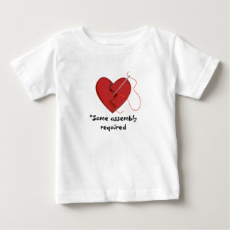 T-shirt Pour Bébé Certains Assemblage Requis Coeur Roulé Coeur Roulé