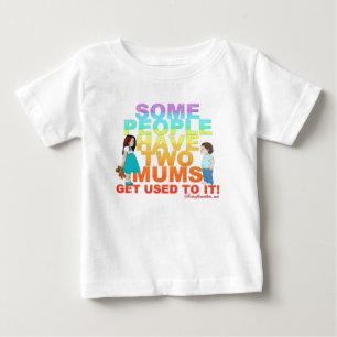 T-shirt Pour Bébé Certains ont deux mamans