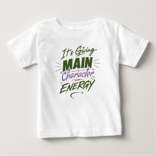 T-shirt Pour Bébé C'est de l'énergie de personnage principal – Possé