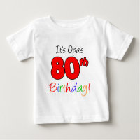 C'est le quatre-vingtième anniversaire d'Opa