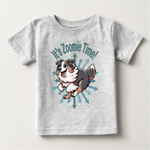 T-shirt Pour Bébé C'est l'heure des Zoomies Berger Australien