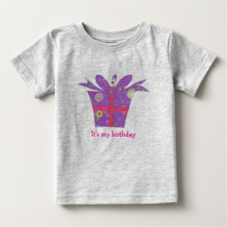 T-SHIRT POUR BÉBÉ C'EST MA PAISLEY D'ANNIVERSAIRE