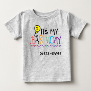 T-shirt Pour Bébé C'est mon deuxième anniversaire