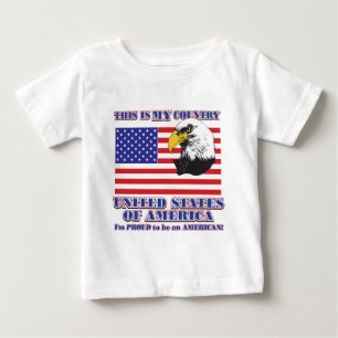 T-shirt Pour Bébé C'est mon pays