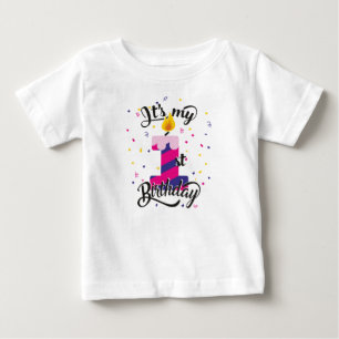 T-shirt Pour Bébé C'est mon premier anniversaire
