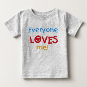 T-shirt Pour Bébé Chacun m'aime