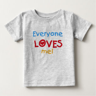 T-shirt Pour Bébé Chacun m'aime
