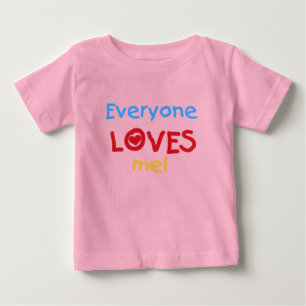 T-shirt Pour Bébé Chacun m'aime
