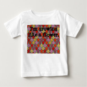 T-shirt Pour Bébé Champ de tulipe mixte