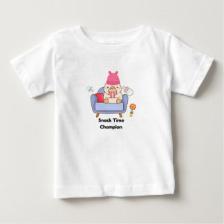 T-shirt Pour Bébé Champion de l'heure du goûter - Bébé mignon