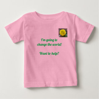 T-shirt Pour Bébé Changer le monde