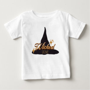 T-shirt Pour Bébé Chapeau de sorcière rétro nom méchant