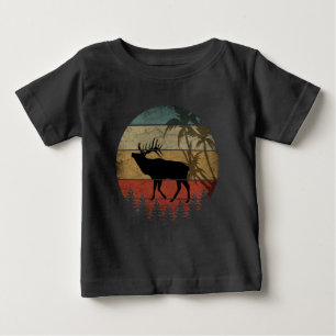 T-SHIRT POUR BÉBÉ CHASSEUR D'ÉLAN VINTAGE