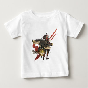T-shirt Pour Bébé Chasseur féminin avec la hache de commutateur,