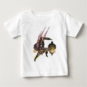 T-shirt Pour Bébé Chasseur féminin avec l'épée et le bouclier,