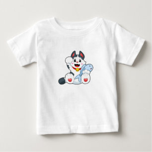T-shirt Pour Bébé Chat avec poisson