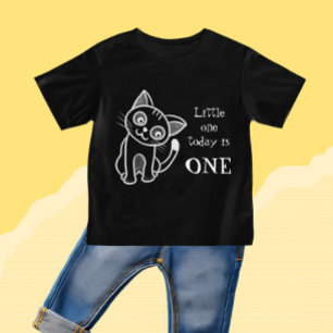 T-shirt Pour Bébé Chat blanc mignon