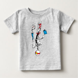 T-shirt Pour Bébé Chat dans l'équilibre du chapeau