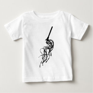 T-shirt Pour Bébé Chat de neuf Queues S&M Whip Outline Silhouette