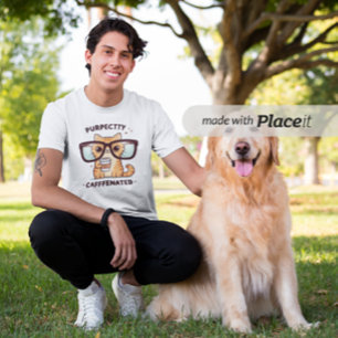 T-shirt Pour Bébé Chat drôle parfaitement caféiné