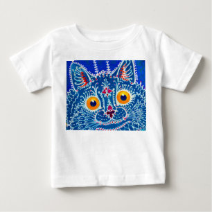 T-shirt Pour Bébé Chat gothique bleu