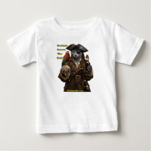 T-shirt Pour Bébé Chat Pirate Blue Russe – La Fortune Sourit Aux Aud